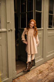 Dress Delphine | Rib Beige