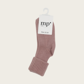 MP DENMARK | COTTON RIB SOCKS | WOOD ROSE