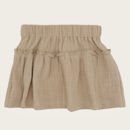 RUFFLE SKIRT SOPHIE DOUBLE GAUZE BEIGE