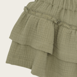 RUFFLE SKIRT ALOHA OLIVE