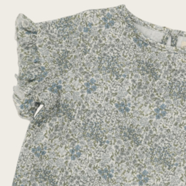 SHIRT MARINA FLOWERS VINTAGE BLUE