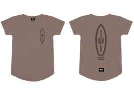LONG BOARD TEE - WASHED TAUPE