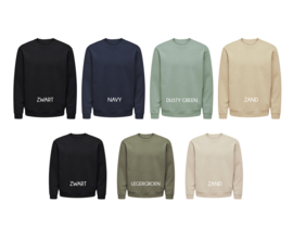 HEREN SWEATER - NAAM + JAARTAL: