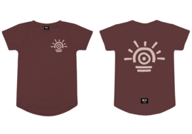 SUNSET TEE - CHERRY BROWN