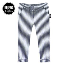 STRIPED CHINO - JEANS BLUE