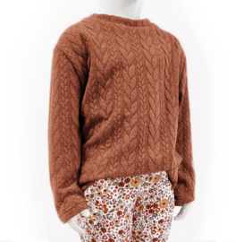 CABLE SWEATER - CARAMEL