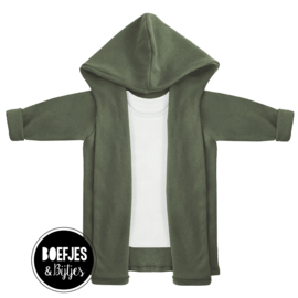 KNITTED HOODIE - ARMY GREEN