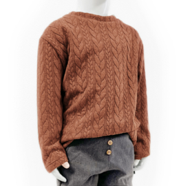 CABLE SWEATER - CARAMEL