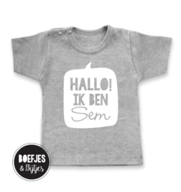 HALLO IK BEN - NAAMSHIRT