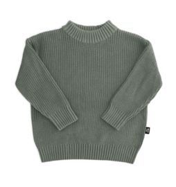 KNITTED SWEATER - DUSTY GREEN