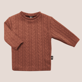 CABLE SWEATER - CARAMEL