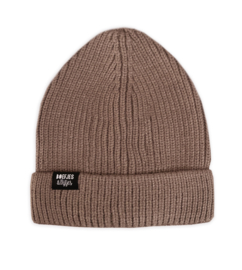 GEBREIDE BEANIE - CAMEL