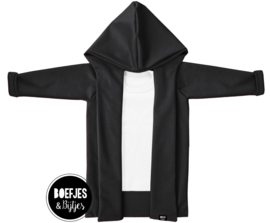 LANGE HOODIE - ZWART