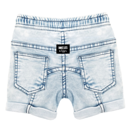 STRETCH DENIM SHORTS - BLUE