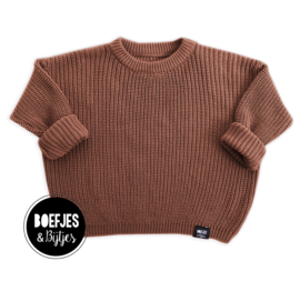 KNITTED SWEATER - CARAMEL