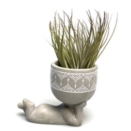 Lazy airplant man (grau)