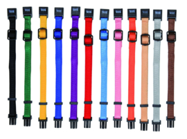 Puppy halsbanden snap & easy 6st Gemengde kleuren S-M/17-25Mx10MM