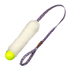 Scheepskin bungee chaser met tennisbal