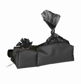 Distributeur de sacs à crottes avec compartiment de rangement