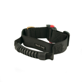 Halsband met rubberen greep 40 mm Black Wolf