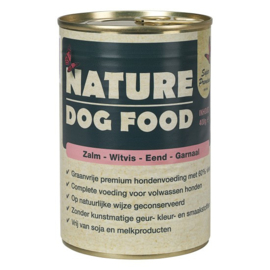 Nature Dog Food Alimentation humide - Saumon, poisson blanc, canard et crevettes