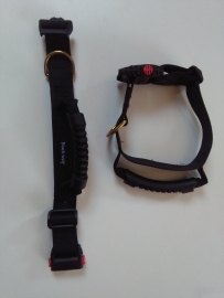 Collier avec poignée en caoutchouc 40 mm Black Wolf