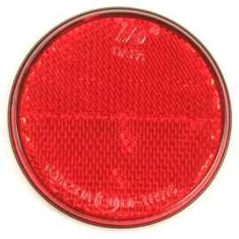 Reflector rond 70 mm. rood plak (per 4 st)