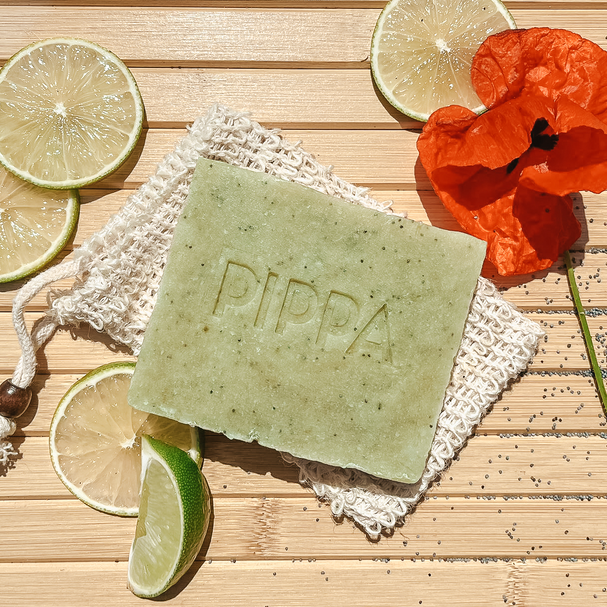 Pippa paarden shampoobar Poppy Seed & Lime met zakje