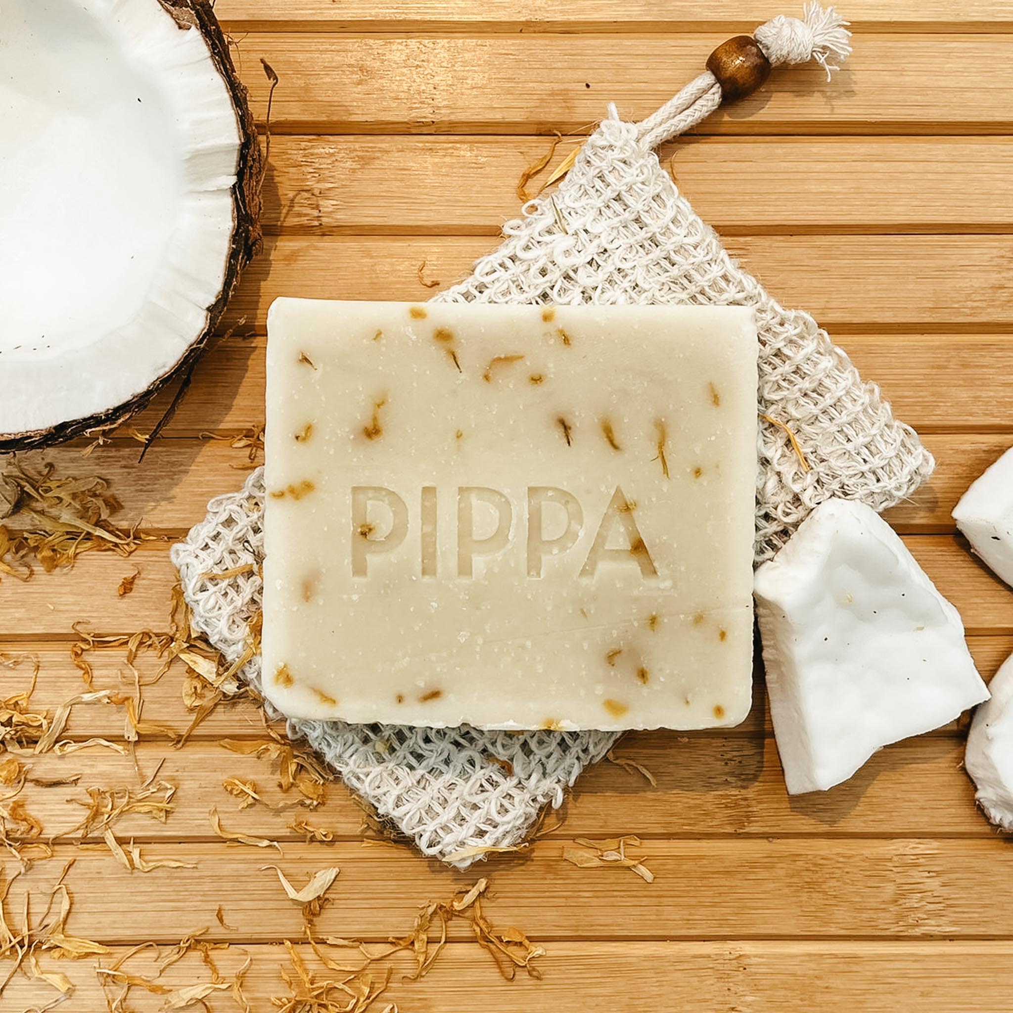 Pippa paarden shampoobar Coconut & Marigold met zakje