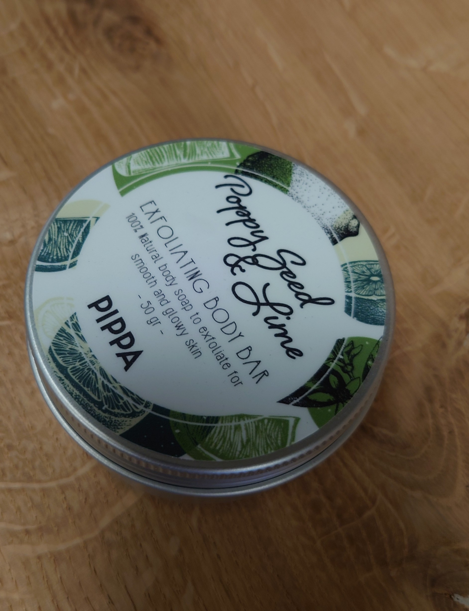 Body Bar scrub Poppy Seed & Lime 50 gram