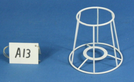 Model A13 frame 13 cm. voor een genaaide plooilampenkap