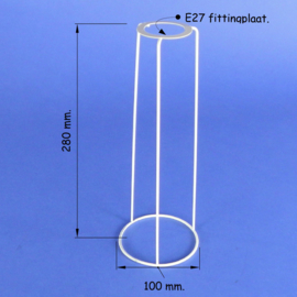 Ring 90 mm. hoog 280 mm.