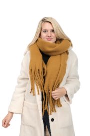 Emilie Scarves Winter sjaal extra lang en warm - bruin - 200*50CM