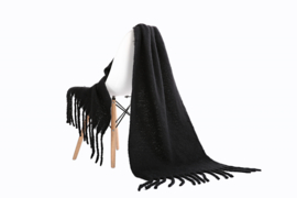 Emilie Scarves Winter sjaal extra lang en warm - zwart - 200*50CM