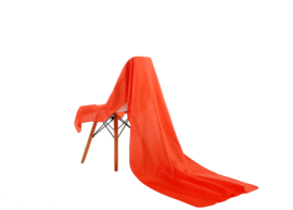 Emilie Scarves omslagdoek sjaal Lang Satijn - oranje - 200*70CM