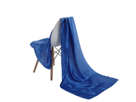 Emilie Scarves omslagdoek sjaal Lang Satijn - kobaltblauw - 200*70CM