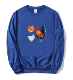 Sweater countrylife - kobaltblauw