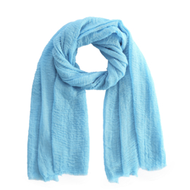 The all time essential scarf zeeblauw