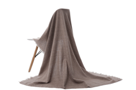 Emilie Scarves dames winter sjaal vierkant - taupe