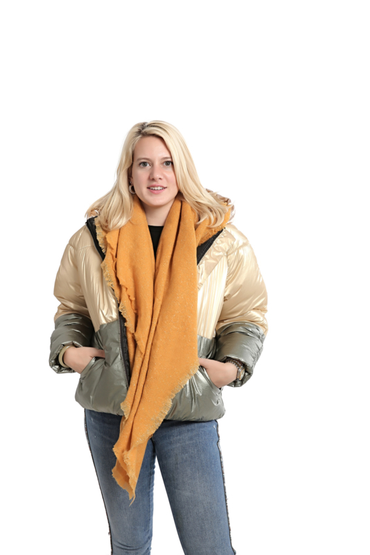 Nauwkeurigheid gemak Beugel Emilie Scarves dames winter sjaal vierkant - okergeel | WINTER COLLECTION |  Emilie Scarves