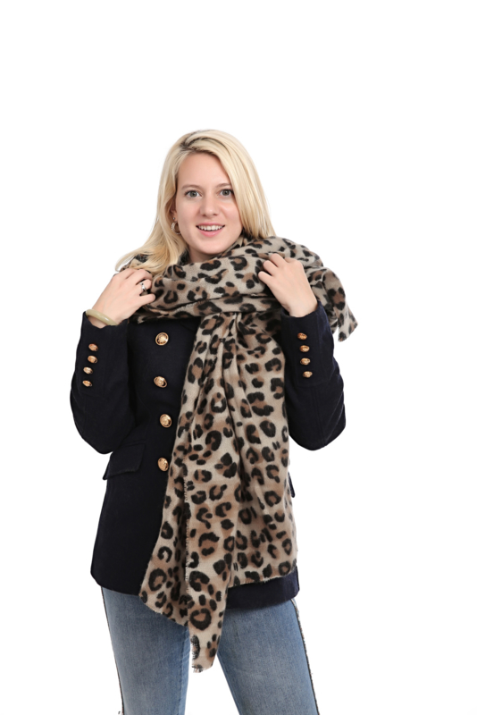 jeugd Land van staatsburgerschap Blauwdruk Emilie Scarves Winter sjaal dames - panterprint luipaard - 200*87CM |  WINTER COLLECTION | Emilie Scarves