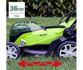 24 + 24 Volt Accu Maaier 36 cm van Greenworks G24XLM36