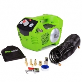 24 Volt Accu Compressor van Greenworks G24AC