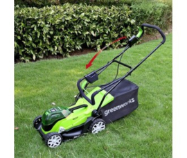 24 + 24 Volt Accu Maaier 36 cm van Greenworks G24XLM36