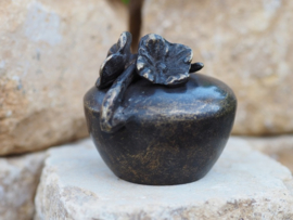 Bronzen mini urn Bloem