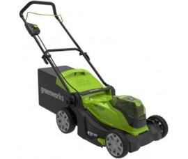 24 + 24 Volt Accu Maaier 41 cm van Greenworks G24XLM41