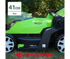 24 + 24 Volt Accu Maaier 41 cm van Greenworks G24XLM41