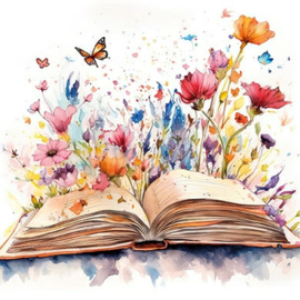Edition Gollong  - Boek met bloemen