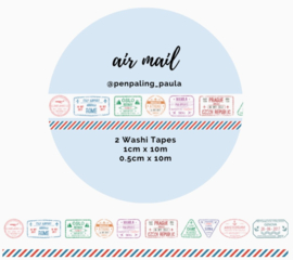 Washi Tape – Air Mail 2 (Stuks) | Penpaling Paula |