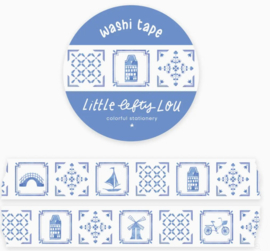 Washi Tape – Delft Blue Tiles | Little Lefty Lou |